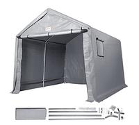 VEVOR Portable Shed Outdoor Storage Shelter, 10 x 10 x 8.5 ft Heavy Duty All-Season Instant Storage Tent Tarp Sheds with Roll-up Zipper Door and Ventilated Windows For Motorcycle, Bike, Garden Tools
