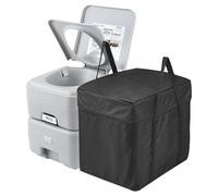 VEVOR Portable Toilet Flush Travel Camping 20.1 L Commode Potty with Carry Bag