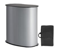 Vevor Portable Tradeshow Podium Table, 35.43" X 19.29" X 37.01", Display Exhibition Counter Stand Booth Fair With Wall