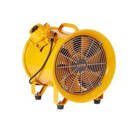 VEVOR Portable Ventilator, 254mm Heavy Duty Cylinder Fan, 300W Strong Shop Exhaust Fan 1942CFM, 3m Power Cord (No charging head), Industrial Utility Blower for Sucking Dust, Smoke Home/Workplace