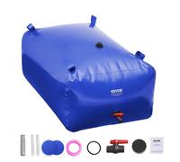 VEVOR Portable Water Storage Bladder 105.7 Gal 1000D PVC Collapsible Water Tank