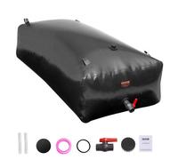 VEVOR Portable Water Storage Bladder 999.3 L PVC Collapsible Water Tank Black