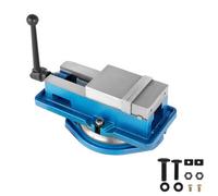 Vevor Precision Milling Machine Vise 4 Inch Accu Lock Swivel Base Clamping Vise 360 Degrees Scale Bench 100mm Width