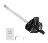 VEVOR Precision Miter Gauge, Standard Slot 3/4'' x 3/8'', Aluminum Alloy Table Saw Miter Gauge with 15 Angle Stops Adjustable Spring Loaded Plunger an