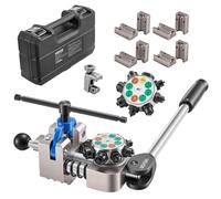 VEVOR Professional Brake Line Flaring Tool, 45 Degree Double Flare Bubble | Flare Tool Kit for 3/16", 1/4", 5/16", 3/8" Copper Aluminum Thin Steel Tubes