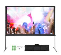 VEVOR Projector Screen with Stand 100 inch 16:9 4K 1080 HD Movie Screen Bar Feet