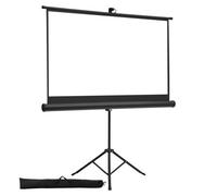 VEVOR Projector Screen with Stand, 60 Inch 160° Wide Angle Indoor Outdoor Projection Screen, 16:9 4K HD Wrinkleless Portable Tripod Screens with Carry Bag, for Movie Home Theater Office Presentation