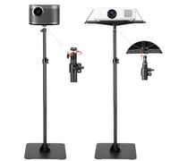 VEVOR Projector Stand with Adjustable Height 30.3 to 63.4 inch, 360° Horizontal Rotation Projectors Cart for Meetings, Outdoor Movies, Video Stand, Gimbal Mount or Tray Support