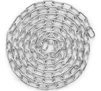 VEVOR Proof Coil Chain, 3/16" x 10', 1100 lbs Safe Working Load, Zinc Plated Proof Tested Coil Chain with Two Quick Links, Galvanized Carbon Steel Link Chain for Towing, Hanging, Camping, Pet Towing