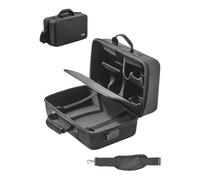 VEVOR PS5 Carrying Case, Travel Bag for PlayStation 5 Shockproof EVA, Soft Interior Lining & Padded Dividers for Extra Protection, Spacious Design with Carry Handle for Storage, Home & Party