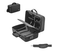 VEVOR PS5 Carrying Case, Travel Bag for PlayStation 5 Slim Shockproof EVA, Soft Interior Lining & Padded Dividers for Extra Protection, Spacious Design with Carry Handle for Storage, Home & Party
