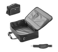 VEVOR PS5 Carrying Case, Travel Bag for PlayStation 5 Slim Shockproof EVA, Soft Interior Lining & Padded Dividers for Extra Protection, Spacious Design with Carry Handle for Storage, Home & Party