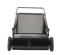 Vevor Push Lawn Sweeper, 26-In Leaf & Grass Collector, Strong Rubber Wheels & Heavy Duty Thickened Steel, Durable To Use