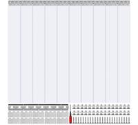 VEVOR Strip Curtain PVC Door Curtain 60" x 84" Cooler Freezer Clear Plastic