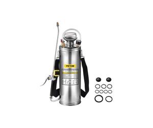 Vevor PWQBXG10L00000001V0 3 gal Stainless Steel Sprayer Set with 20 in. Wand & Handle Reinforced Hose