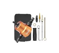 Vevor QDTCJJCJT15MMY7XQV0 Double Head Sheet Metal Nibbler Cutter 360 deg Metal Nibbler Drill Attachment with Extra Punch & Die