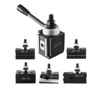 VEVOR Quick Change Tool Post Set, 6 Pcs, Includes Lathe Tool Holders, Wedge Type Tool Post with Turning Tool Holder Accessories, Fit for Mini Lathe & Metal Lathe 6"-12" Swing, Durable Steel Material