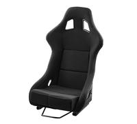 VEVOR Racing Seat, 1 Set, Integrated Racing Cockpit with Double-Lock Slider & High-Resilience Foam, Comfortable Racing Chair with Soft Velour Fabric & Q235B Slider, Fit for Racing Cars & Go-Karts