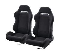 VEVOR Racing Seat, 2 Set, Adjustable Racing Cockpit with Wide Angle Reclining & High-Resilience Foam, Comfortable Racing Chair with Polyester Fabric &