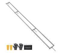 VEVOR Rail Mill Guide System, 12 ft 4 Crossbar Chainsaw Mill Kits, Aluminum Saw Milling Rails System Works with Chainsaw, 2 Wedges, Adjustable Rail Milling Guide Kit for Builders Woodworkers