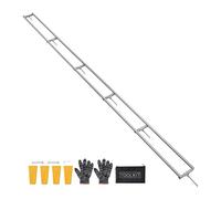 VEVOR Rail Mill Guide System, 15 ft 6 Crossbar Chainsaw Mill Kits, Aluminum Saw Milling Rails System Works with Chainsaw, 4 Wedges, Adjustable Rail Milling Guide Kit for Builders Woodworkers