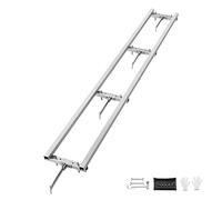 VEVOR Rail Mill Guide System, 9 ft Milling Guide, 4 Crossbar Kits Chainsaw Mill Rail Guide, Aluminum Adjustable Saw Mill Rail System Work with Chainsaw Mills for Builders and Woodworkers