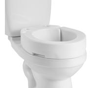 VEVOR Raised Toilet Seat, 300 lbs Load Capacity, 3.5-Inch Lift Height, Commode Elevated Toilet Seat Riser with Enlarged Opening for Seniors, Elderly, Handicap, Disabled, and Adults, Fits Round Bowl
