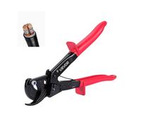 VEVOR Ratcheting Cable Cutter, Spring Steel Blades with PVC-Coated Handles, Quick-Release Button, Heavy Duty Ratchet Cable Wire Cutter for Cutting Copper & Aluminum Cables Up to 474 MCM / 240 mm²