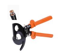 VEVOR Ratcheting Cable Cutter, Spring Steel Blades with PVC-Coated Handles, Quick-Release Button, Heavy Duty Ratchet Cable Wire Cutter for Cutting Copper & Aluminum Cables Up to 800 MCM / 400 mm²