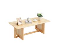 VEVOR Rattan Coffee Table Rectangle Rattan Coffee Table 1-Tier for Living Room