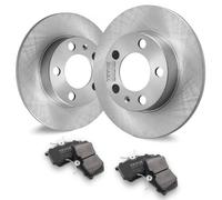VEVOR Rear Brake Kit Compatible with AUDI A3(8L), SEAT IBIZA, SKODA OCTAVIA, ROOMSTER, VW GOLF Ⅳ, Brake Rotors Ceramic Brake Pads Replacement Kit, 232mm Rear Rotors