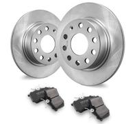 VEVOR Rear Brake Kit Compatible with Audi A3 (8P), VW Golf 5 6, Seat LEON, SKODA OCTAVIA, ALTEA, Brake Rotors Ceramic Brake Pads Replacement Kit, 253mm Rear Rotors