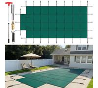 Rectangular Safety Pool Cover Green Step Section 4X8 FT Winter Outdoor
