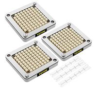 VEVOR Replacement Chopper Blade, 3/8 inch, 3 PCS French Fry Blade Assembly with 6 Extra Knives, Stainless Steel Dicer Parts and Push Block for Cutting Potatoes Carrots Onions Cucumbers Mushrooms