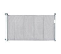 VEVOR Retractable Baby Gate, 34.2" Tall Mesh Baby Gate, Extends up to 60" Wide Retractable Gate for Kids or Pets, Retractable Dog Gates for Indoor Stairs, Doorways, Hallways, Playrooms, Gray