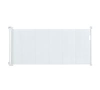 VEVOR Retractable Baby Gate, 34.2" Tall Mesh Gate, Extends up to 76.8" Wide, for Kids and Dogs, White