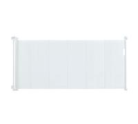 VEVOR Retractable Baby Gate, 34.2" Tall Mesh Gate, Extends up to 76.8" Wide, for Kids and Dogs, White
