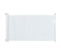 VEVOR Retractable Baby Gate, 34.2" Tall Mesh Baby Gate, Extends up to 60" Wide Retractable Gate for Kids or Pets, Retractable Dog Gates for Indoor Stairs, Doorways, Hallways, Playrooms, White