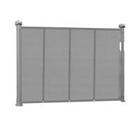 VEVOR Retractable Baby Gate, 870 mm Tall, Extends up to 1400 mm Wide, Retractable Gate for Kids or Pets, Mesh Material, Easy to Install for Indoor Stairs, Doorways, Hallways, Playrooms, Gray