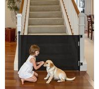 VEVOR Retractable Baby Gate, Extends to 1450 mm Wide, 980 mm Tall, with Security Lock, Easy to Use, Walk Through Without Tripping, Mesh Dog Gate for S