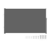 VEVOR Retractable Side Awning, 63''x 118'' Aluminum Outdoor Privacy Screen, 280g Polyester Water-proof Retractable Patio Screen, UV 30+ Room Divider W