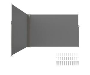 VEVOR Retractable Side Awning, 79''x 236'' Outdoor Privacy Screen, 180g Polyester Water-proof Retractable Patio Screen, UV 30+ Room Divider Wind Scree