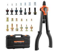 VEVOR Rivet Nut Tool Kit Rivnut Tool Kit 17-Inch Two-Handed 13 Mandrels 130 Nuts