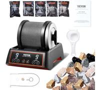 VEVOR Rock Tumbler Kit, 2.5 lbs Rock Polishing Kit, 9 Speed Settings 9-Day Polishing Timer Stone Polishing Kit, Rock Polisher with Rough Gemstones and Polishing Grits, Rock Polisher for Adults Kids