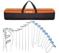 VEVOR Rods Dent Removal Kit, 21 Pcs Paintless Dent Repair Rods, Stainless Steel Dent Rods, Whale Tail Dent Repair Tools, Professional Hail Dent Removal Tool For Minor Dents, Door Dings And Hail Damage