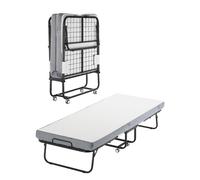 VEVOR Rollaway Bed, 31 in x 75 in Folding Bed with 4 in Mattress, Twin Size Foldable Bed with Sturdy Metal Frame & Memory Foam Mattress, Portable Twin