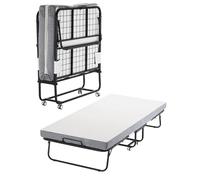 VEVOR Rollaway Bed, 38 in x 75 in Folding Bed with 4 in Mattress, Twin Size Foldable Bed with Sturdy Metal Frame & Memory Foam Mattress, Portable Twin Roll Away Bed with Mattress, for Adults, Guest