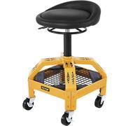 VEVOR Rolling Garage Stool 300LBS Capacity Adjustable Height from 24