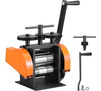 VEVOR Rolling Mill, 1.77"/45 mm Jewelry Rolling Mill Machine, 1: 2.4 Gear Ratio, 3-in-1 Multi-function Rolling Mill, 0-6 mm Press Thickness for Metal Jewelry Making Sheet Square Wire Semicircle