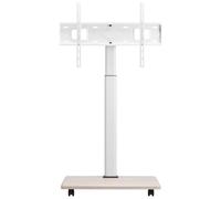 VEVOR Rolling TV Stand, Mobile TV Cart for 32-70 Inch Screens, 25° Left-Right Rotation and Height Adjustable TV Mount on Wheels, Holds up to 99 lbs for Corner, Bedroom, Outdoor, Max VESA 600x400mm